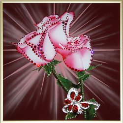 Картина Признание в любви c кристаллами Swarovski