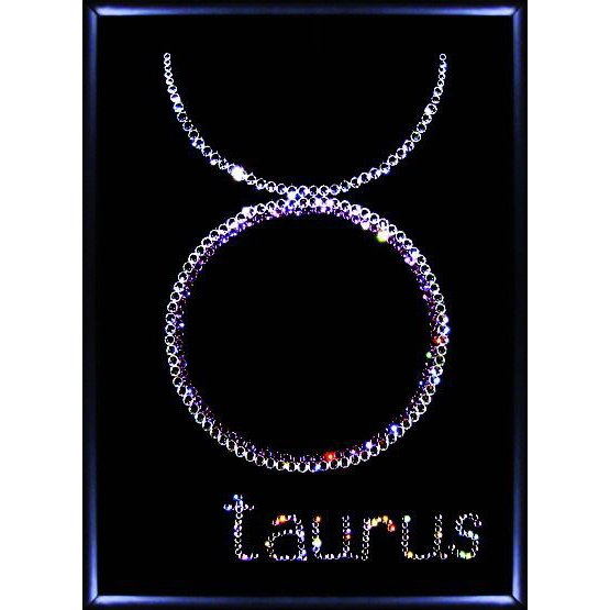 Картина Телец c кристаллами Swarovski