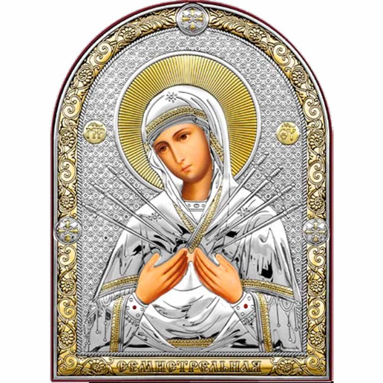 Семистрельная Икона Божией Матери, Размер: 23х30 см Beltrami 6395/5O