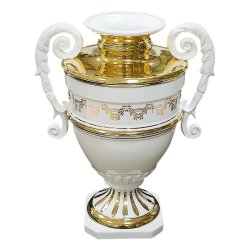 Белая ваза для цветов Spiga