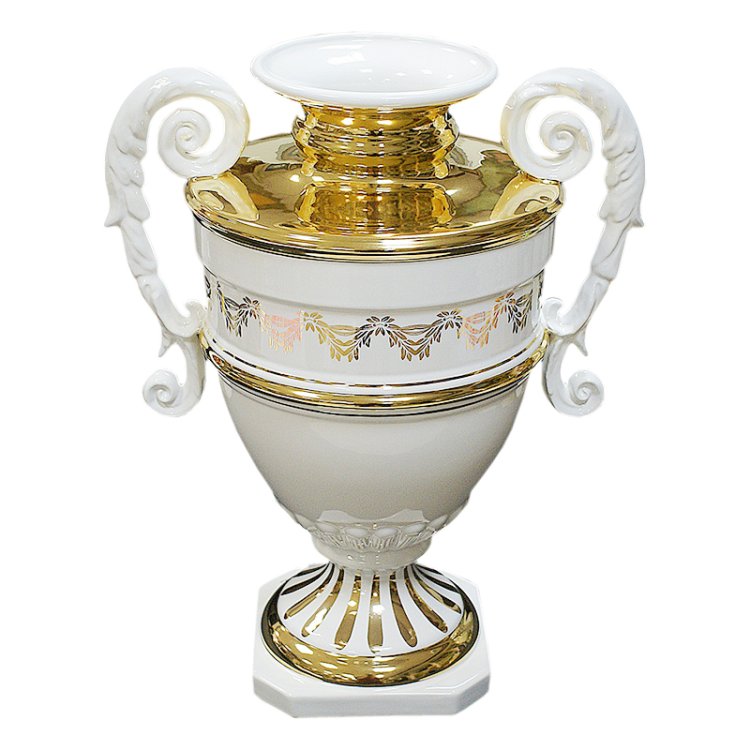 Белая ваза для цветов Spiga