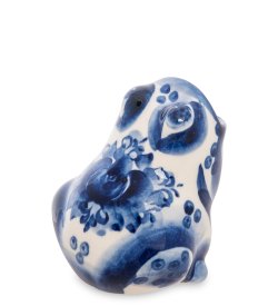 Подставка для зубочисток Лягушка Голубая гжель