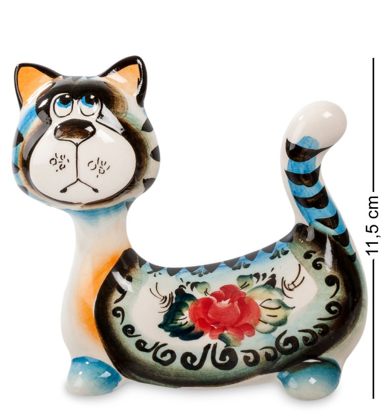 Фигурка Кот Пряник Цветная гжель ГЛ-284