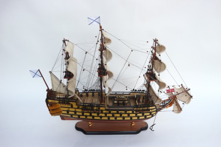 Модель парусника Трёхъ Иерархов, Россия, 74 см TS-0095-W-60, фотография 9