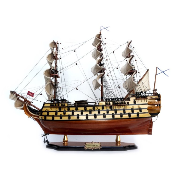 Модель парусника Трёхъ Иерархов, Россия, 74 см TS-0095-W-60