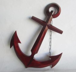 Деревянный Якорь с цепью
