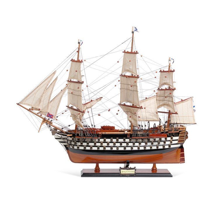 Модель корабля 12 Апостолов 77 см, с черным и белым декором, фото 2
