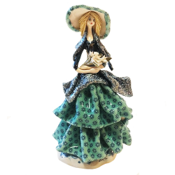 Статуэтка из фарфора Леди с букетом