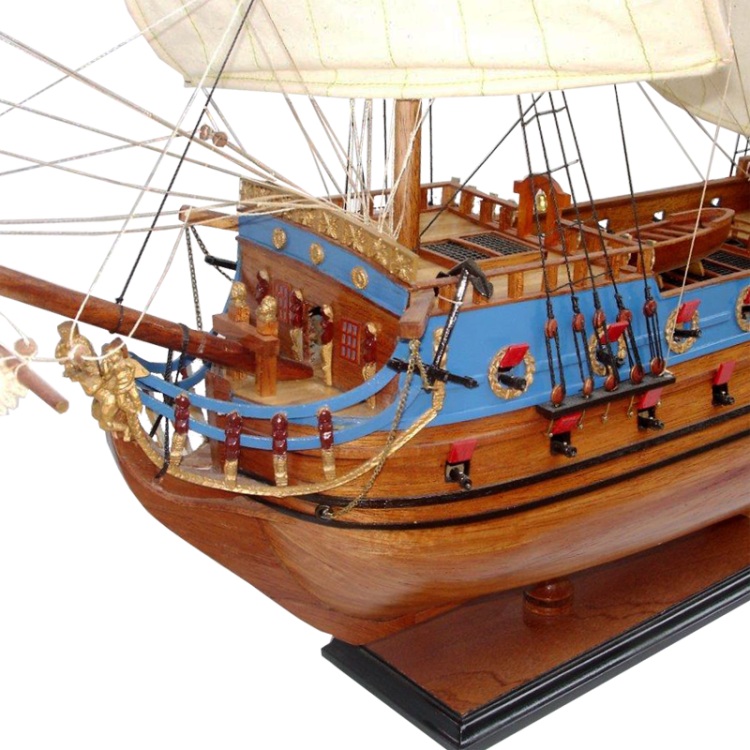 Модель парусного корабля Goto Predestinatsia, Россия, 94 см, фотография носа