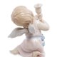 Статуэтка из фарфора Ангелочек с колокольчиком Pavone JP-20/17, фотография со спины