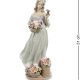 Статуэтка из фарфора Девушка с корзинками цветов Pavone JP-22/26
