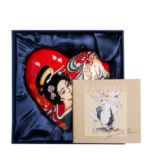 Шкатулка из фарфора Настроение Гейши Pavone JP-24/26, упаковочный вид