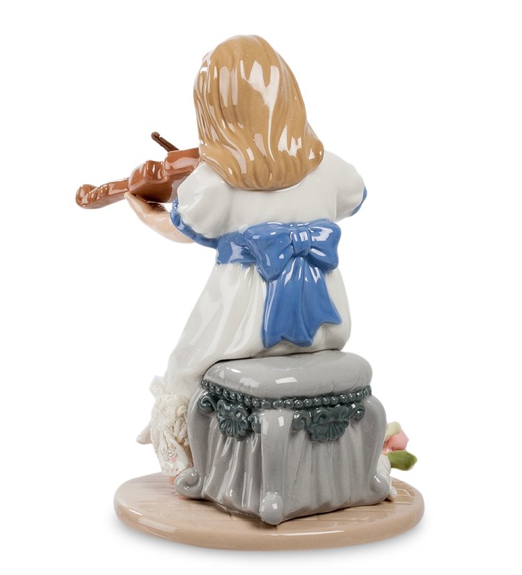 Статуэтка из фарфора Девочка со скрипкой Pavone CMS-12/ 6, фотография со спины