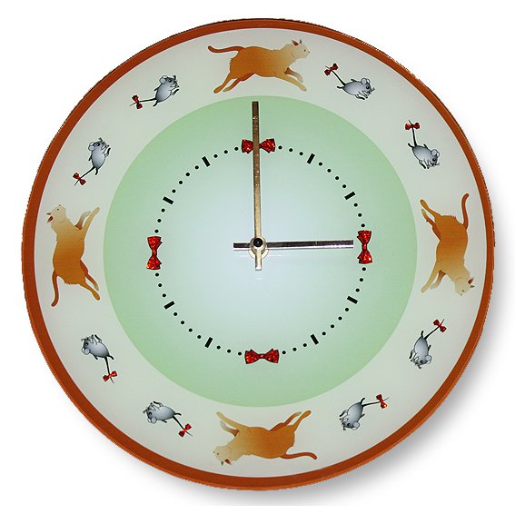 Часы с кристаллами Swarovski - Мышиная охота