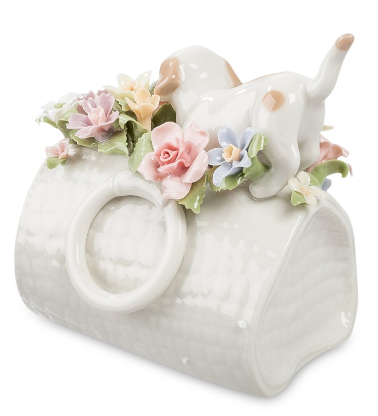 Музыкальная статуэтка Щенок в сумочке Pavone CMS-33/68, фотография сбоку