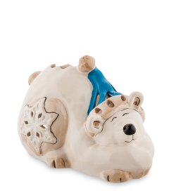 Подсвечник из фарфора Полярный медведь