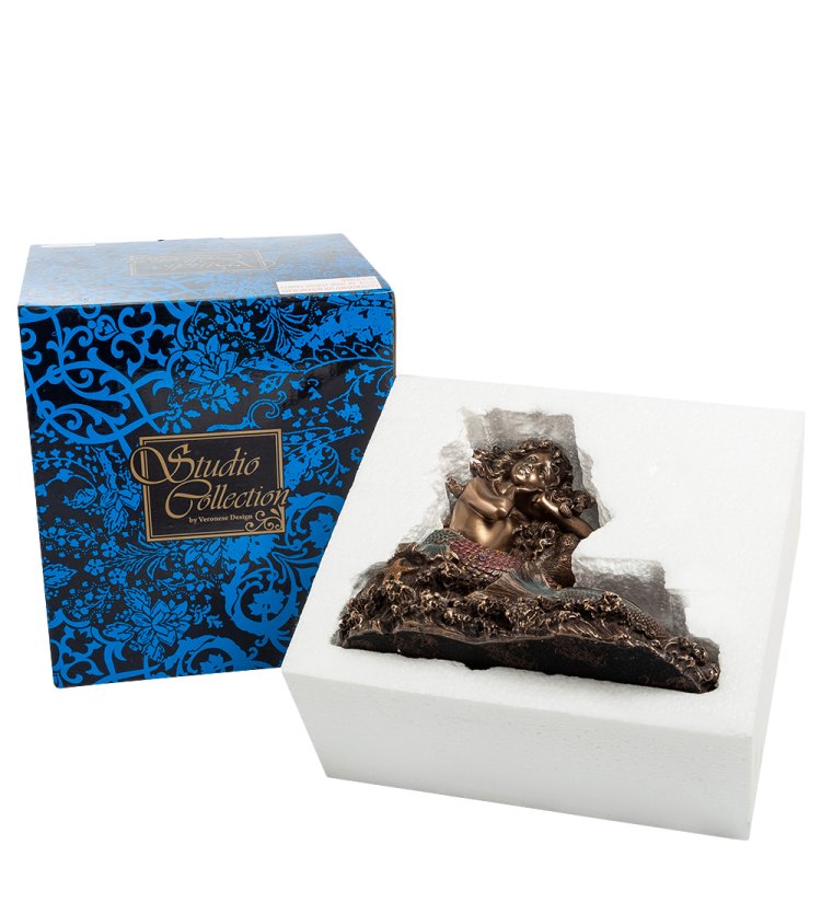 Подсвечник Русалка на берегу Veronese WS-482/ 1, упаковочный вид