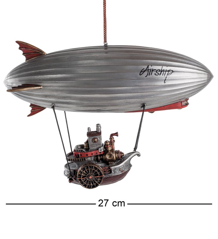 Статуэтка в стиле Стимпанк Дирижабль Veronese WS-281, оборотная сторона