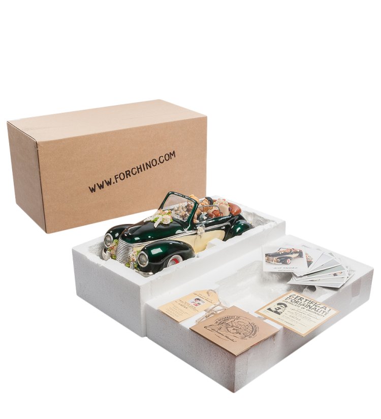 Статуэтка Свадебный Автомобиль - Just Married Forchino FO-85055, упаковочный вид