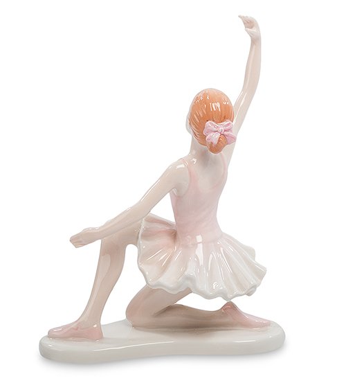 Статуэтка из фарфора Балерина в розовом платье Veronese WS-220, оборотная сторона