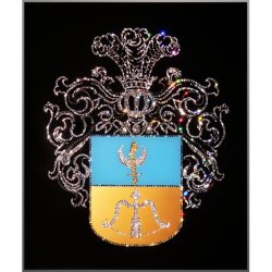 Картина Родовой герб c кристаллами Swarovski