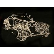 Картина Ретро-кабриолет c кристаллами Swarovski