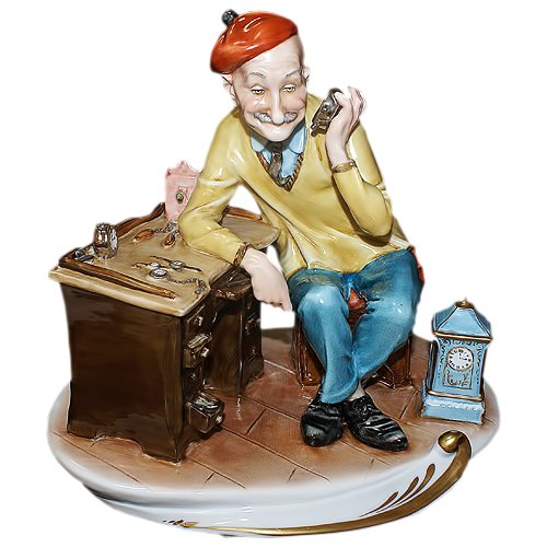 Статуэтка из фарфора Веселый Часовщик Tiche 236/TICHE