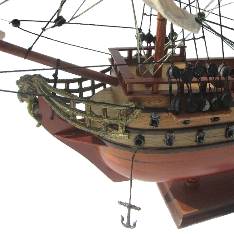 Модель парусного корабля 12 Апостолов, Россия, 50 см, фотография носа