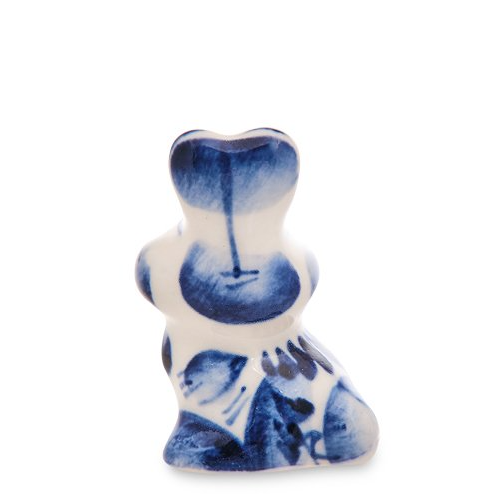 Фигурка Маленький зайка Голубая гжель ГЛ-724, оборотная сторона