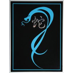 Картина Год Змеи c кристаллами Swarovski