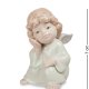Статуэтка из фарфора Ангелочек в белом платье сидит Pavone JP-20 /8