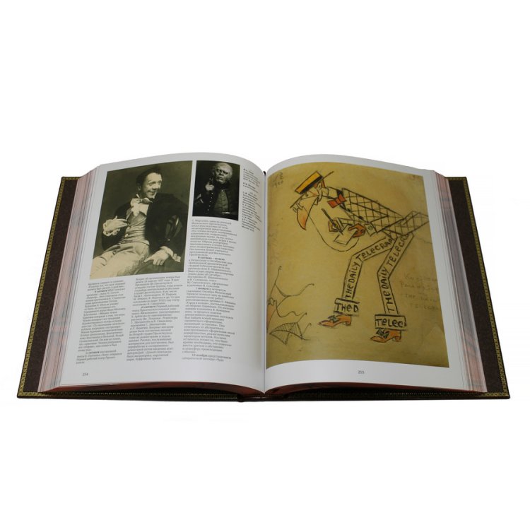 Книга кожаном переплете Русский театр 1824-1941 гг - Пивоварова Н. BG4877M, фотография разворота