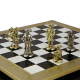 Шахматы Рыцари Средневековья, Черно-белая доска Manopoulos MP-S-12-44-BLA, фотография фигур на доске