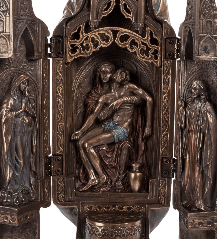 Статуэтка Полиптих Божией Матери Veronese WS-420, увеличенный вид деталей