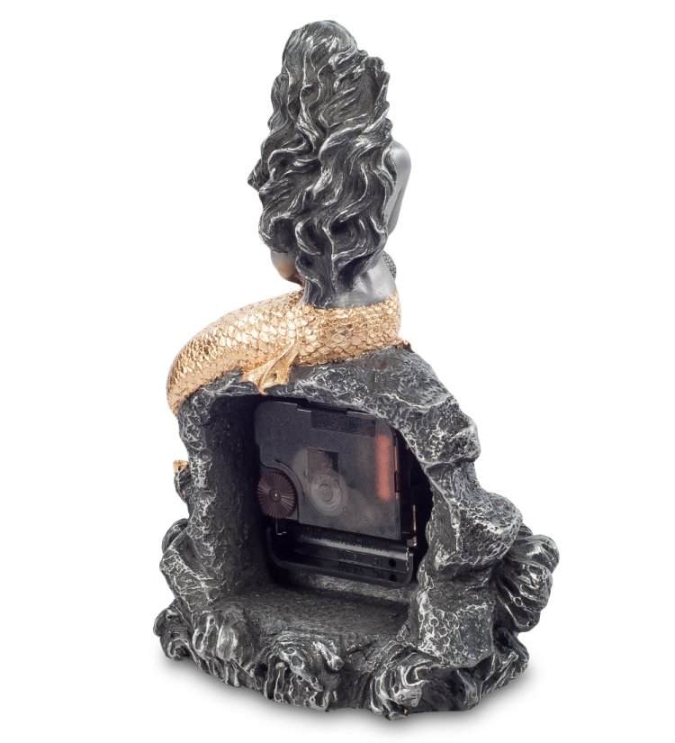 Часы Русалка с золотым хвостом и дитя Veronese WS-481, оборотная сторона