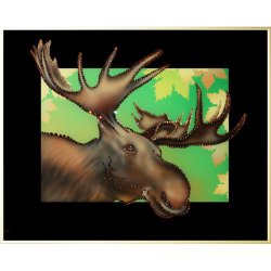 Картина Заповедная пуща c кристаллами Swarovski