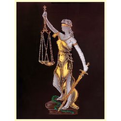 Картина Фемида - Богиня правосудия c кристаллами Swarovski