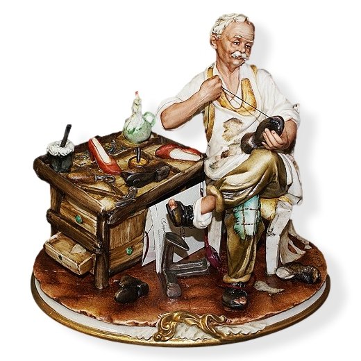 Статуэтка из фарфора Сапожник