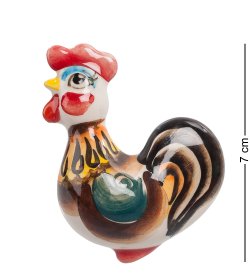 Магнит Петушок Цветная гжель