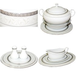 Столовый сервиз с декором Лилия