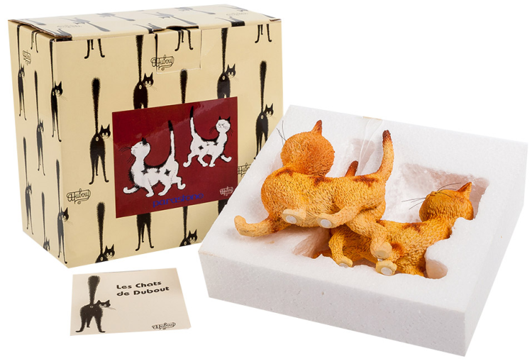 Статуэтка Пара Рыжих Котов - Такой же наряд! Parastone DUB 32, упаковочный вид