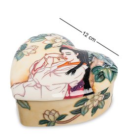 Шкатулка из фарфора Нежное Сердце Гейши