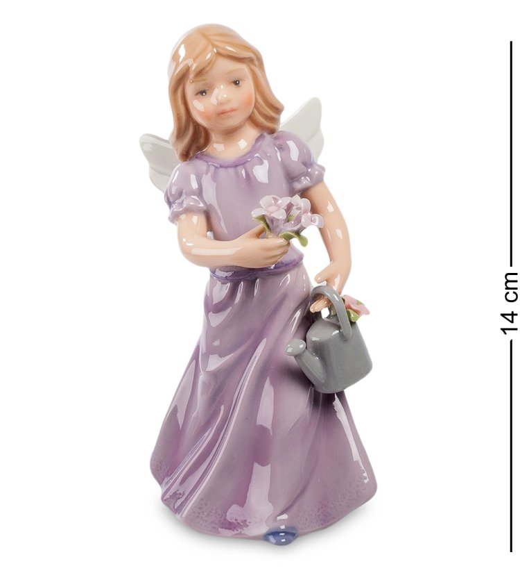 Керамическая статуэтка Маленькая фея с цветами и лейкой Pavone CMS-34/ 8