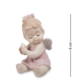 Фарфоровая фигурка Ангелочек-девочка