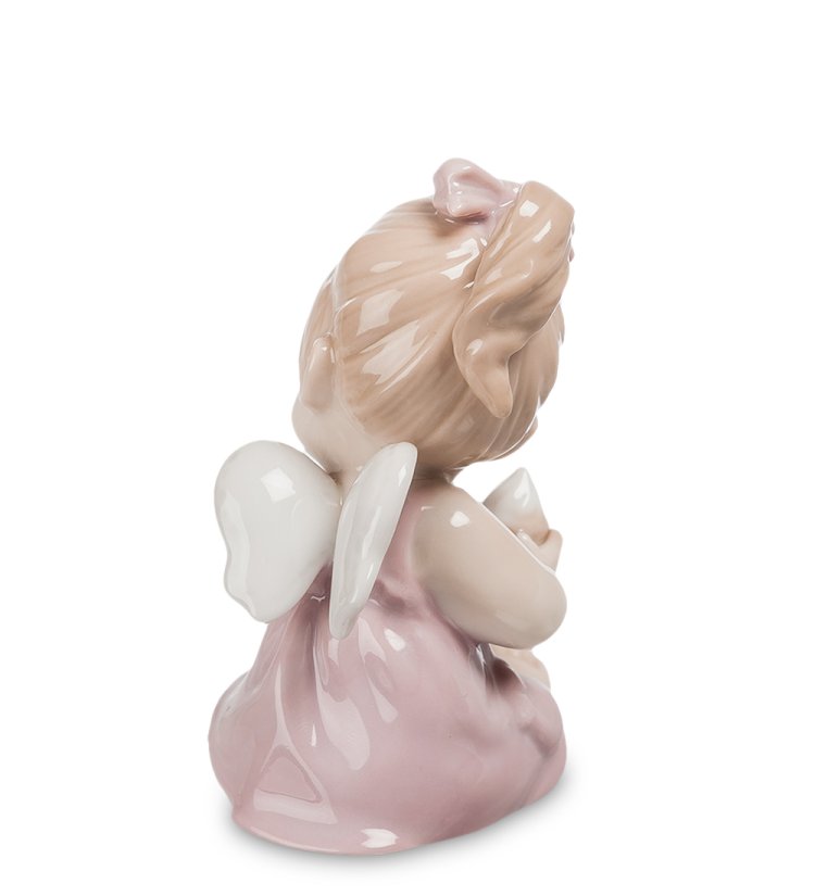 Фарфоровая фигурка Ангелочек-девочка Pavone JP-36/ 6, фотография со спины