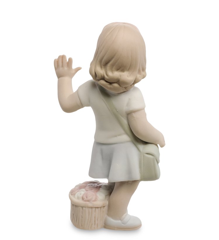 Фигурка из фарфора Девочка - Хочу быть взрослой Pavone JP-45/23, фотография со спины