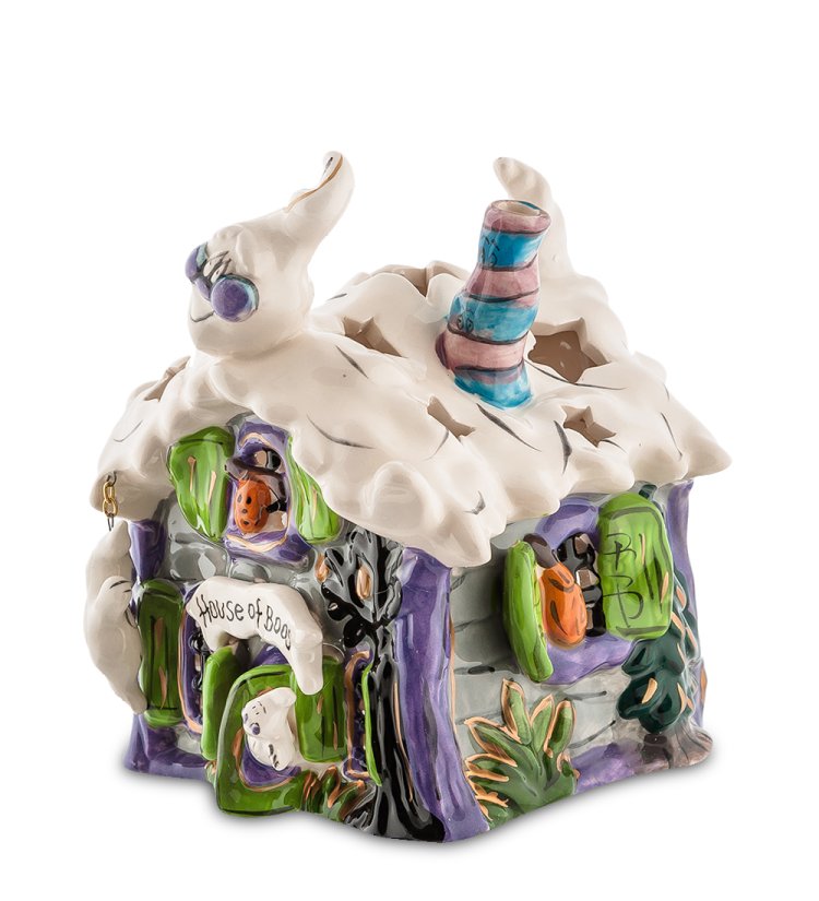 Подсвечник из фарфора Домик с привидениями Pavone BS-547