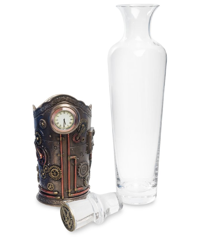Декантер в стиле Стимпанк Часы наслаждения Veronese WS-277, разборный вид
