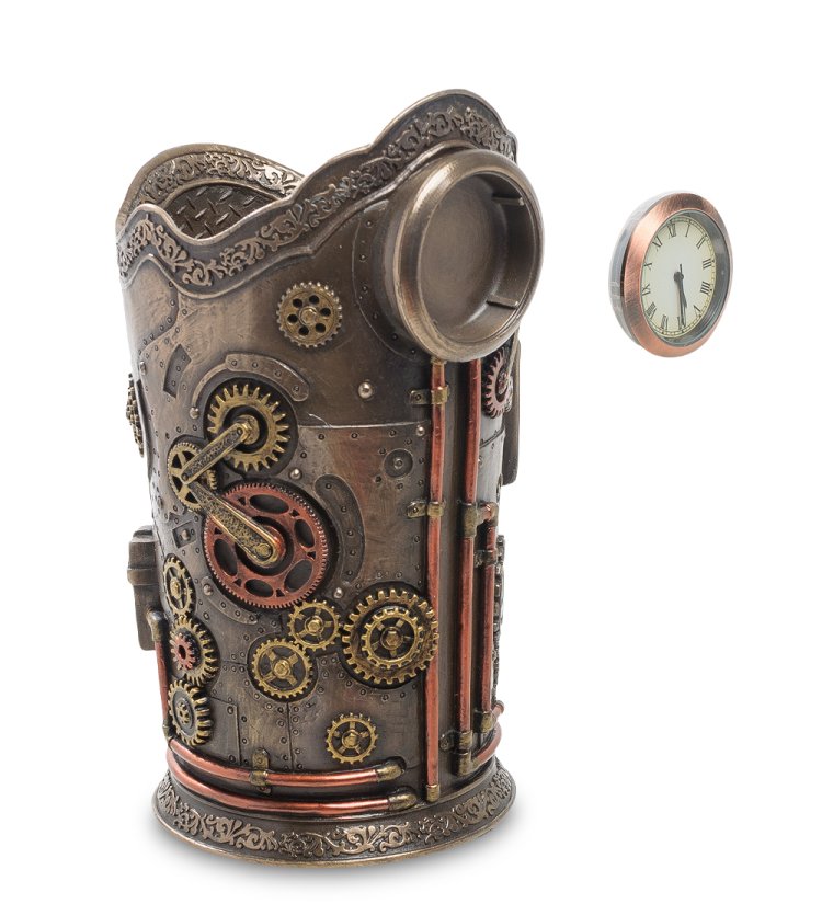 Декантер в стиле Стимпанк Часы наслаждения Veronese WS-277, разборный вид - часы