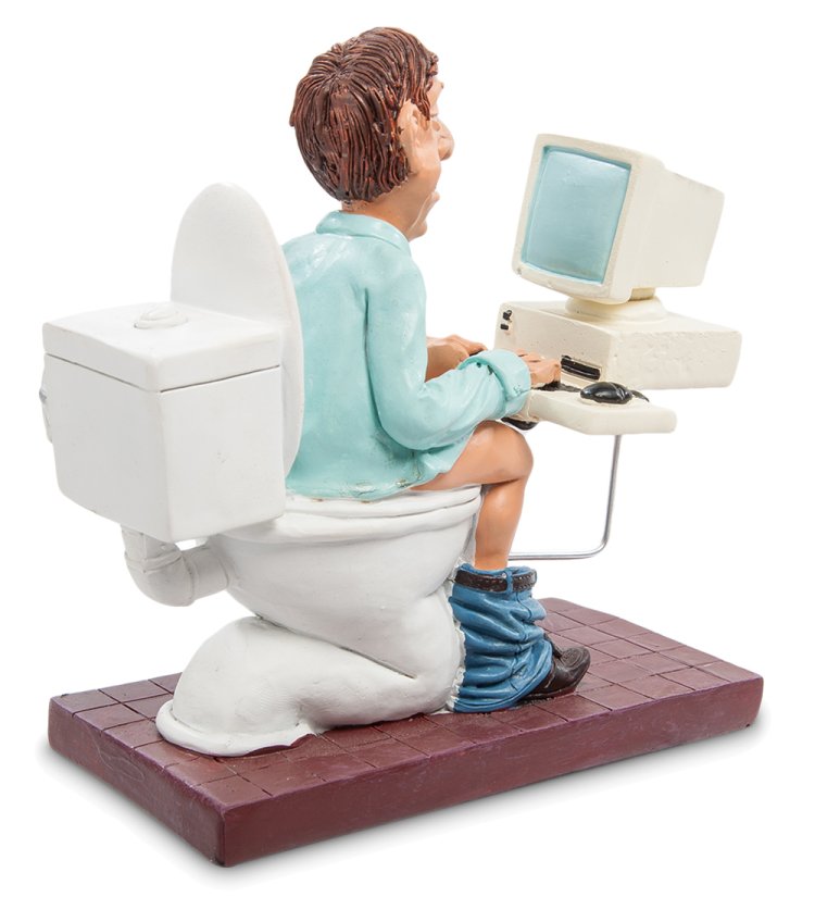 Фигурка Увлеченный Программист The Comical World of Stratford RV-502, оборотная сторона